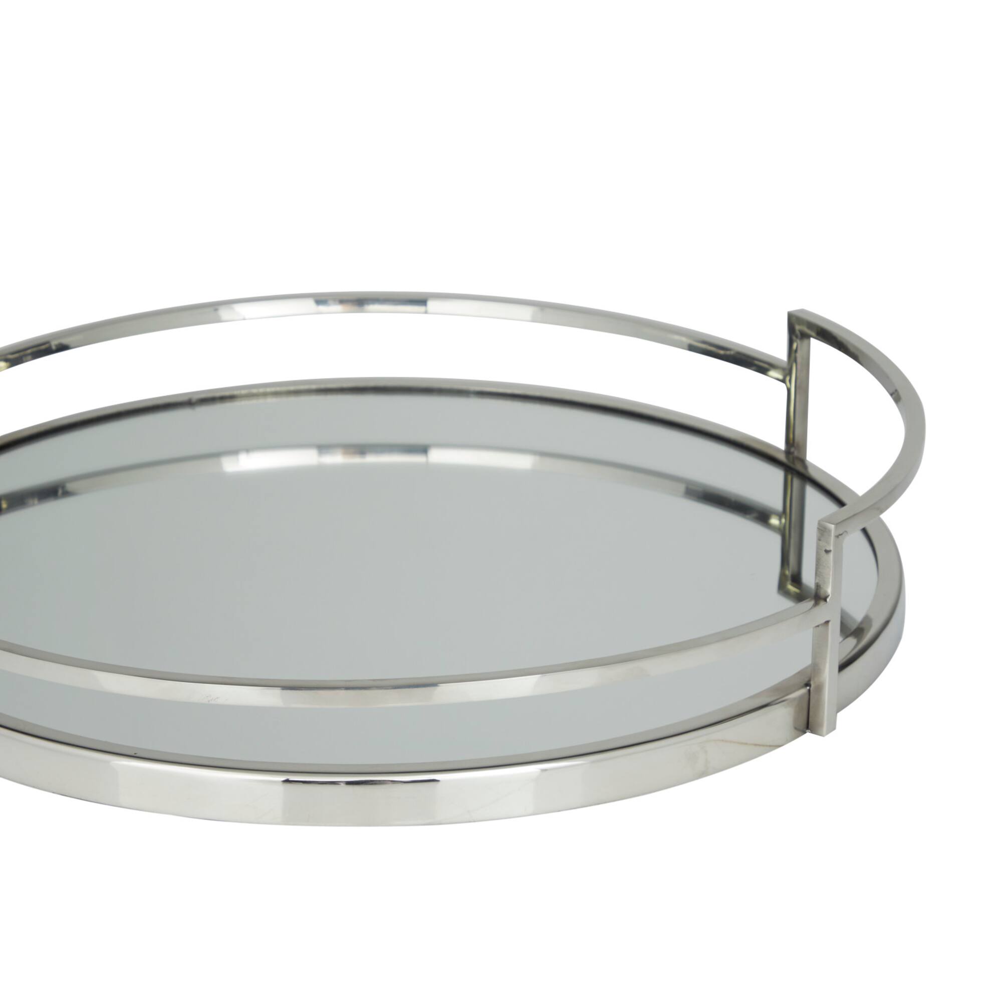 Silver Contemporary Tray, Set of 2" 19", 14"